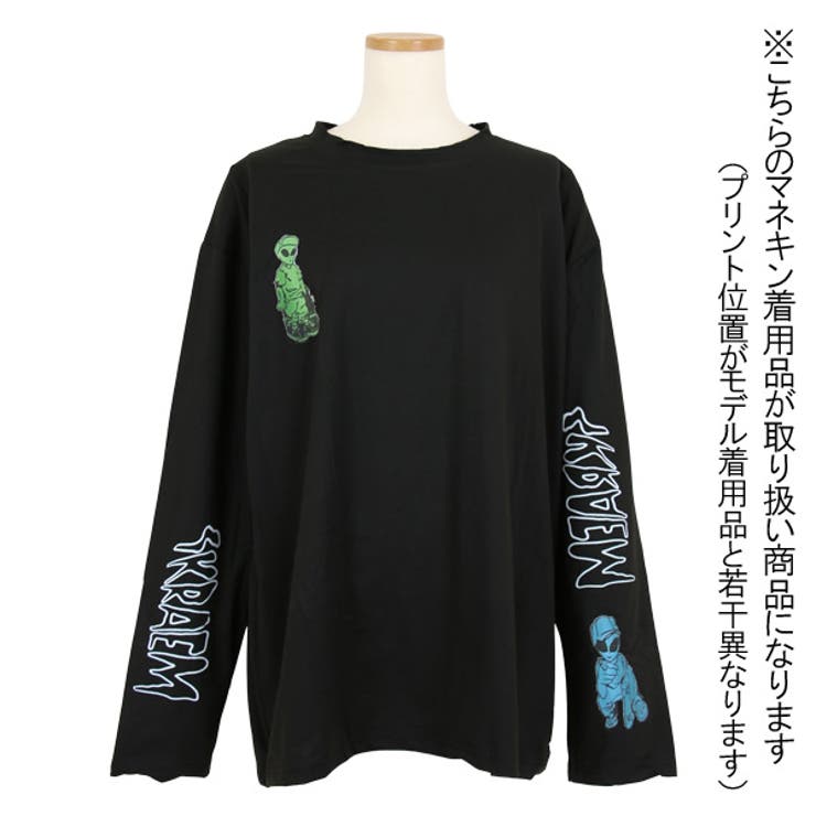 ロンT ロンティー スケータープリント[品番：DCTW0004085