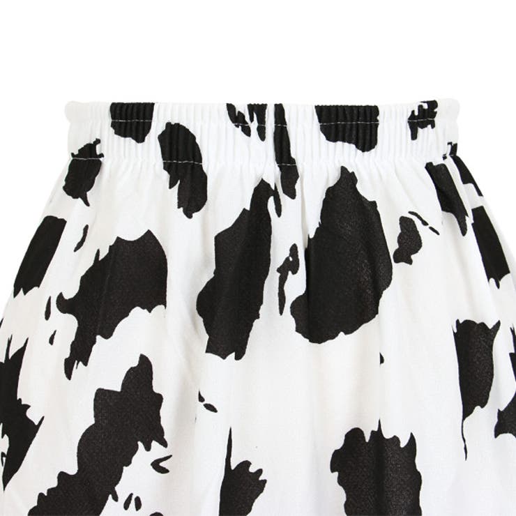 COW柄 スカート ミモレ丈[品番：DCTW0004079]｜Decorative