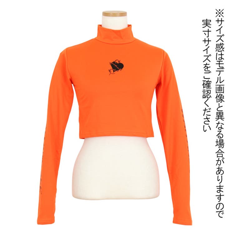 ショート丈トップス ハイネック ハート | Decorative  | 詳細画像7 