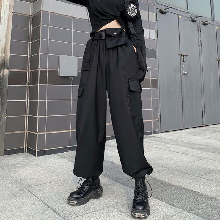 カーゴパンツ ワイドパンツ ハイウエスト[品番：DCTW0003953