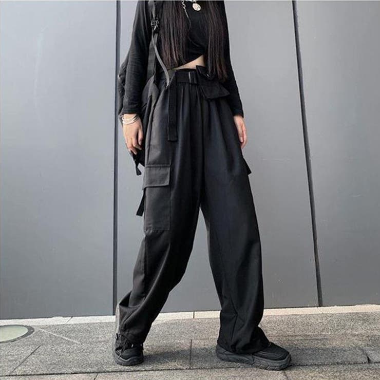 カーゴパンツ ワイドパンツ ハイウエスト[品番：DCTW0003953