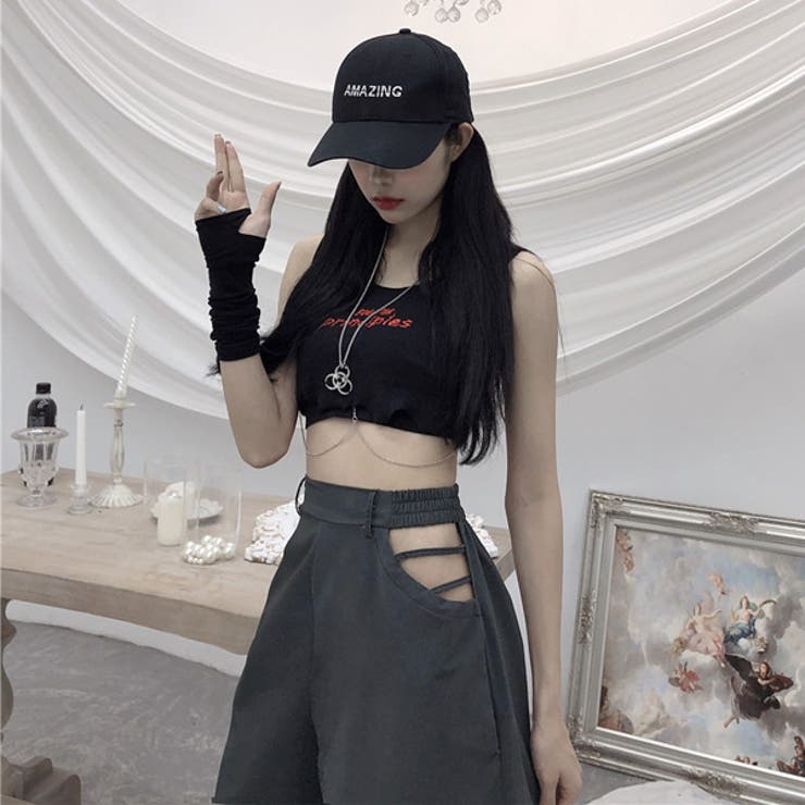 ハイウエスト サイドオープン パンツ | Decorative  | 詳細画像3 