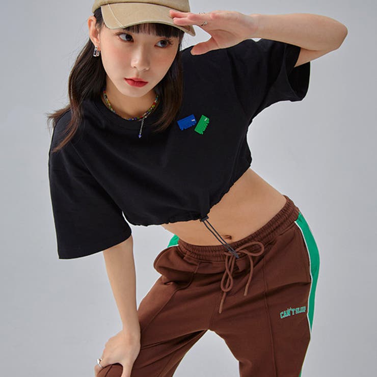 Tシャツ ショート丈 ドロスト | Decorative  | 詳細画像6 