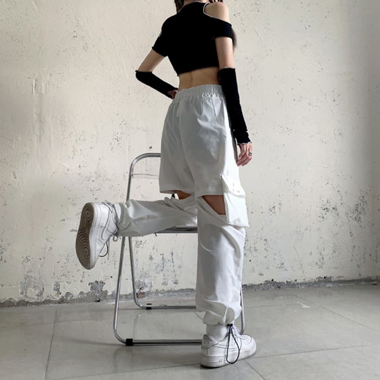 カーゴパンツ ワイドパンツ バックルベルトストラップ | Decorative  | 詳細画像9 