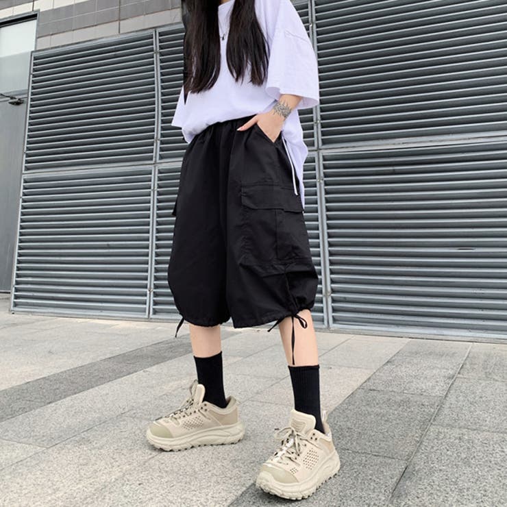 ハーフパンツ ショート丈 カーゴパンツ[品番：DCTW0003968
