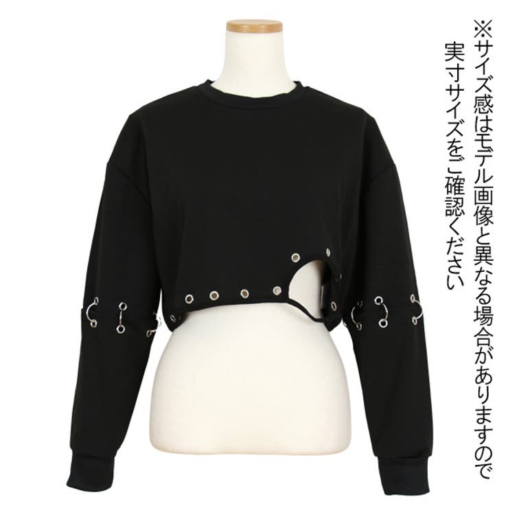 ショート丈トップス 2WAY リング[品番：DCTW0003993