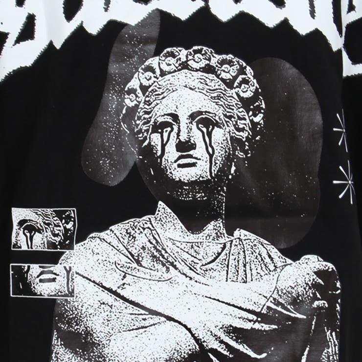 Tシャツ 女神像 バックプリント[品番：DCTW0004027]｜Decorative