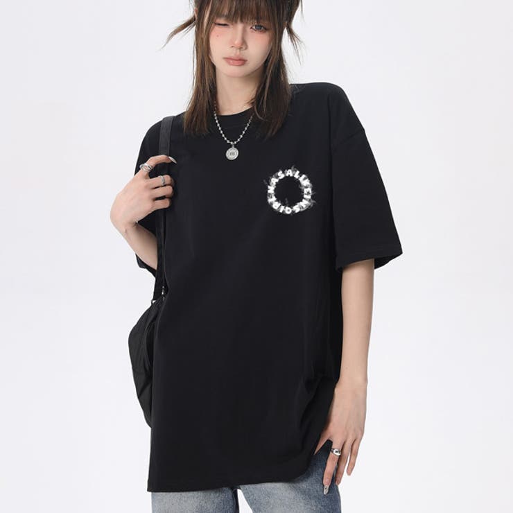 Tシャツ サークルロゴ バックプリント[品番：DCTW0004030]｜Decorative