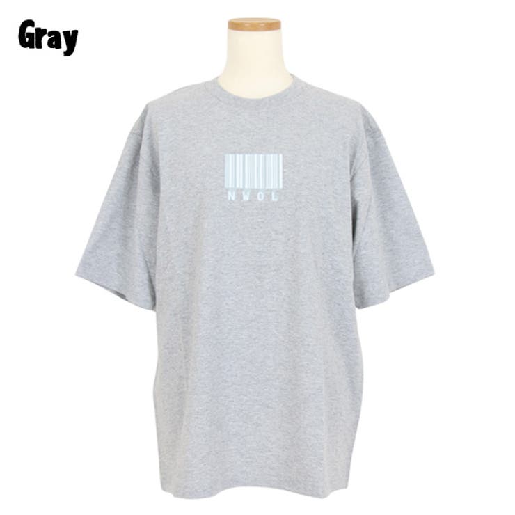 Tシャツ バーコードプリント ビッグシルエットT | Decorative  | 詳細画像11 