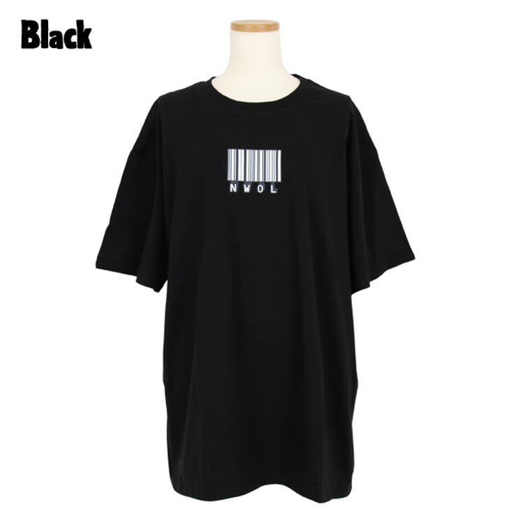 Tシャツ バーコードプリント ビッグシルエットT | Decorative  | 詳細画像12 