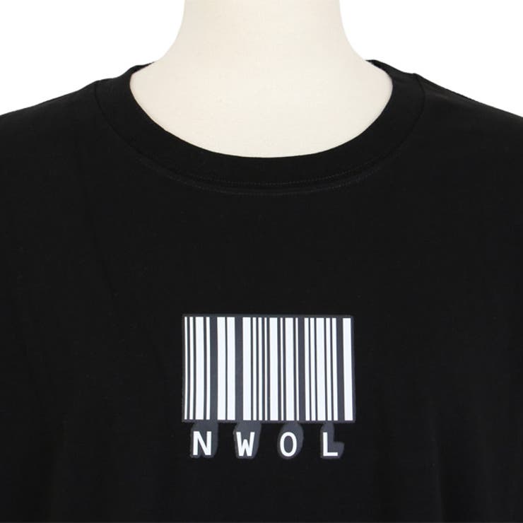 Tシャツ バーコードプリント ビッグシルエットT | Decorative  | 詳細画像6 