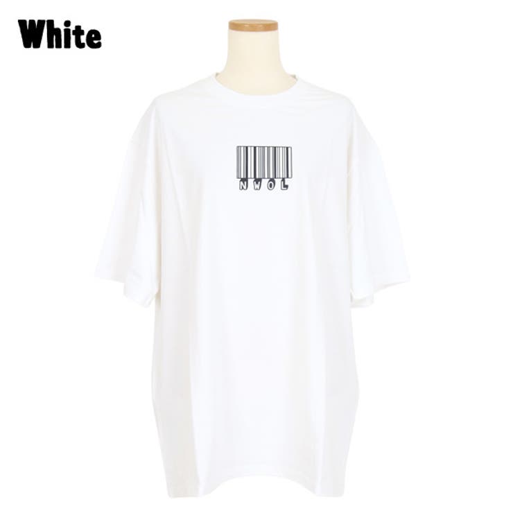 Tシャツ バーコードプリント ビッグシルエットT | Decorative  | 詳細画像9 