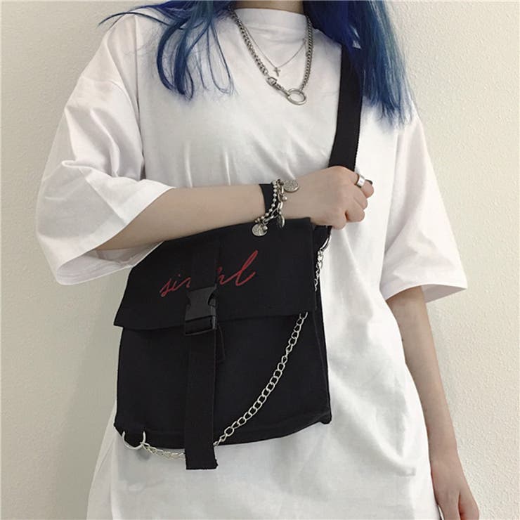Readymade ショルダーバック チェーンサコッシュ ステンシル入り