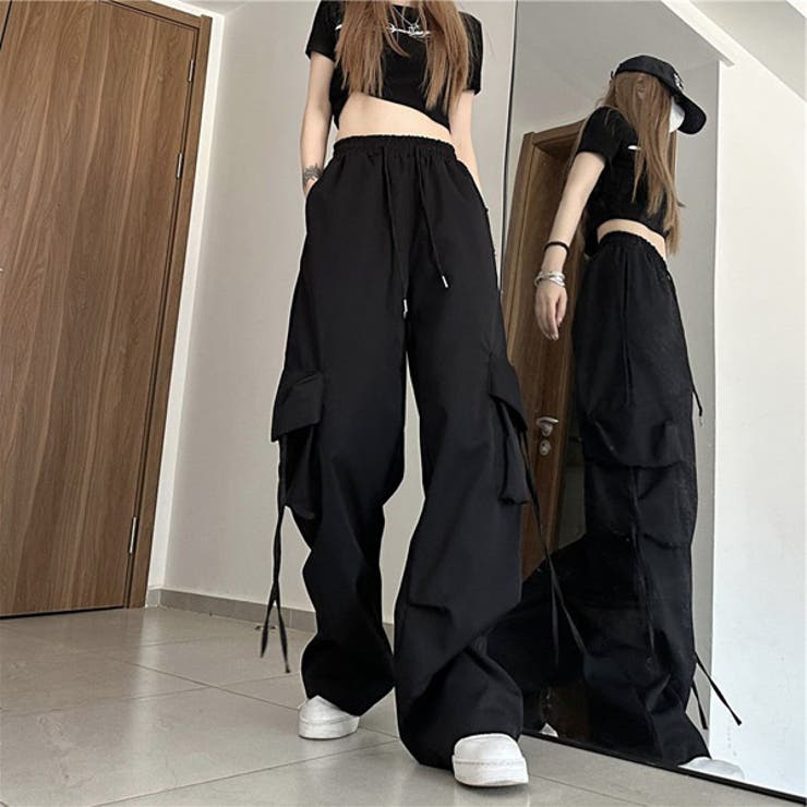 カーゴパンツ ワイドパンツ ドロストパンツ[品番：DCTW0004141