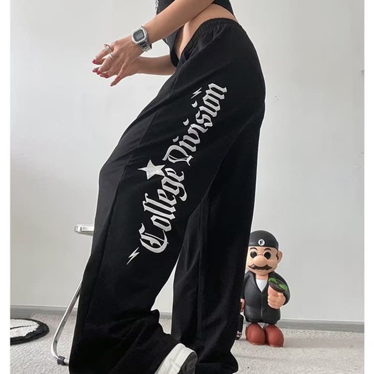 ワイドパンツ ジャージパンツ ロゴプリント | Decorative  | 詳細画像5 