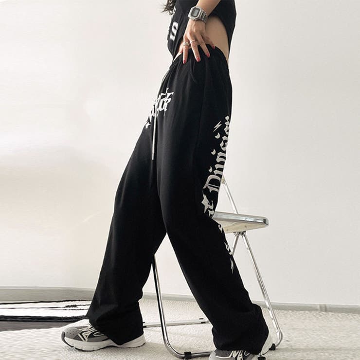 ワイドパンツ ジャージパンツ ロゴプリント | Decorative  | 詳細画像7 