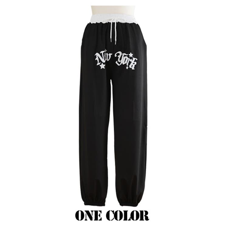 PGG ロゴプリント レディーススリムフィットパンツ PGG ロゴプリント レディーススリムフィットパンツ PGG ロゴ