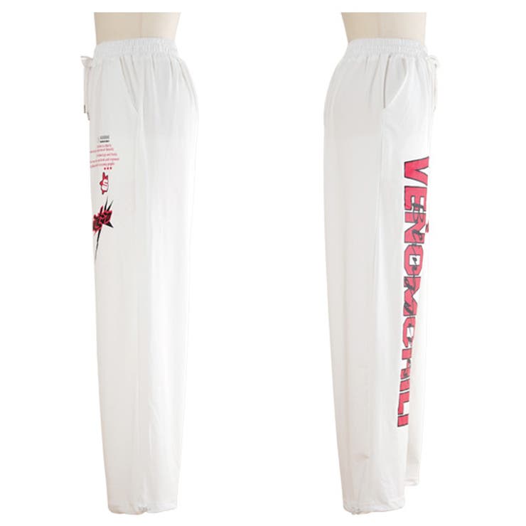 ワイドパンツ ジャージパンツ ロゴプリント[品番：DCTW0004324