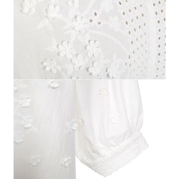 立体フラワー カットワーク ブラウス | Decorative  | 詳細画像11 
