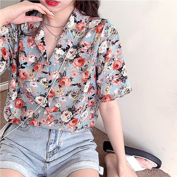 柄シャツ ノスタルジックフラワー オープンカラー 品番 Dctw Decorative デコラティブ のレディースファッション 通販 Shoplist ショップリスト