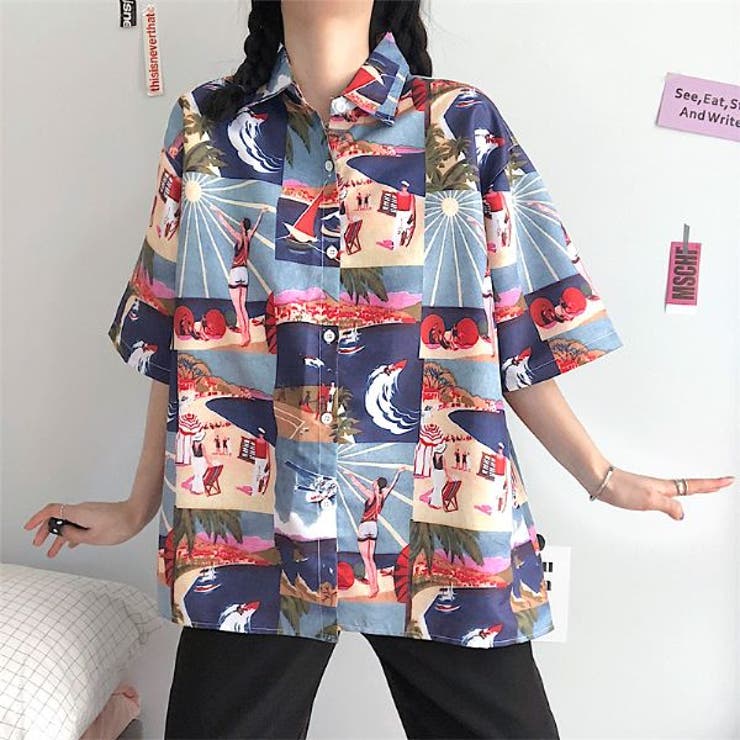 柄シャツ レトロ サマー | Decorative  | 詳細画像2 