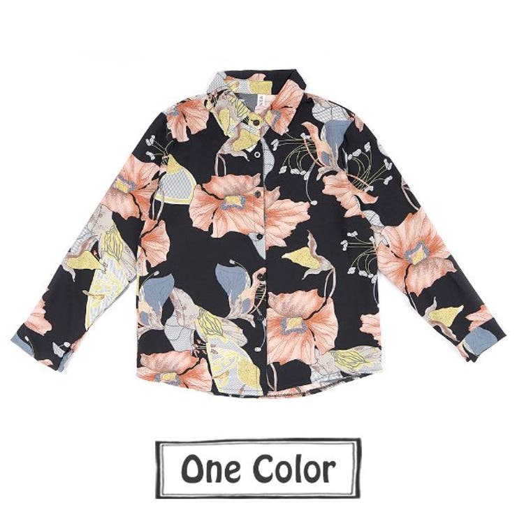 柄シャツ ビッグフラワー シフォン | Decorative  | 詳細画像12 