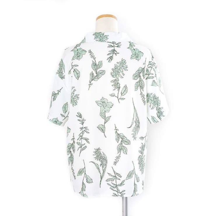 柄シャツ ボタニカル柄 オープンカラー | Decorative  | 詳細画像8 