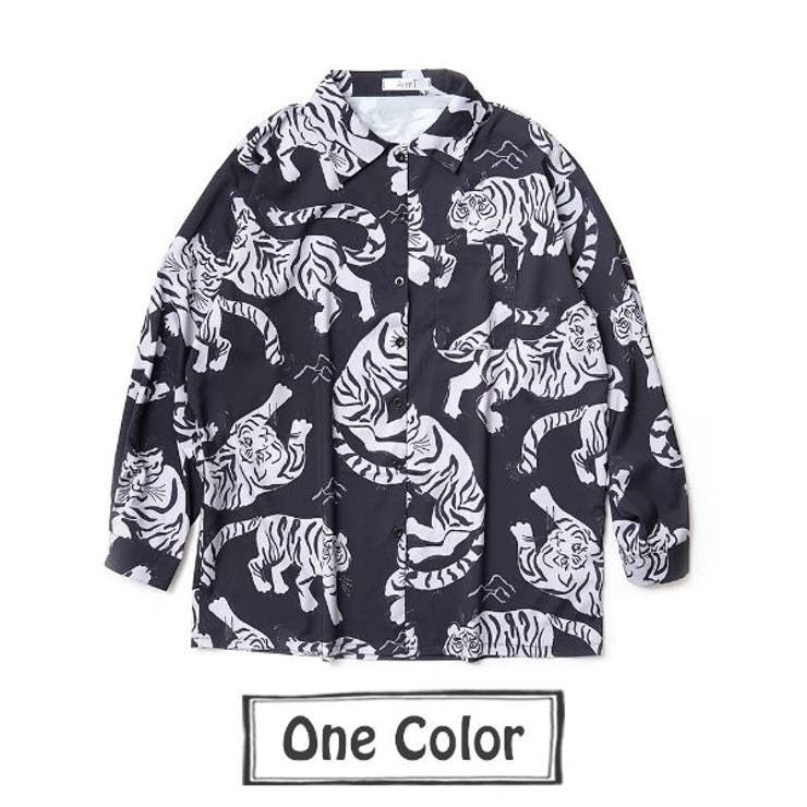 5500　Dress hippy トラ柄 長袖シャツ XL 5500様専用 Dress hippy トラ柄 長袖シャツ XL