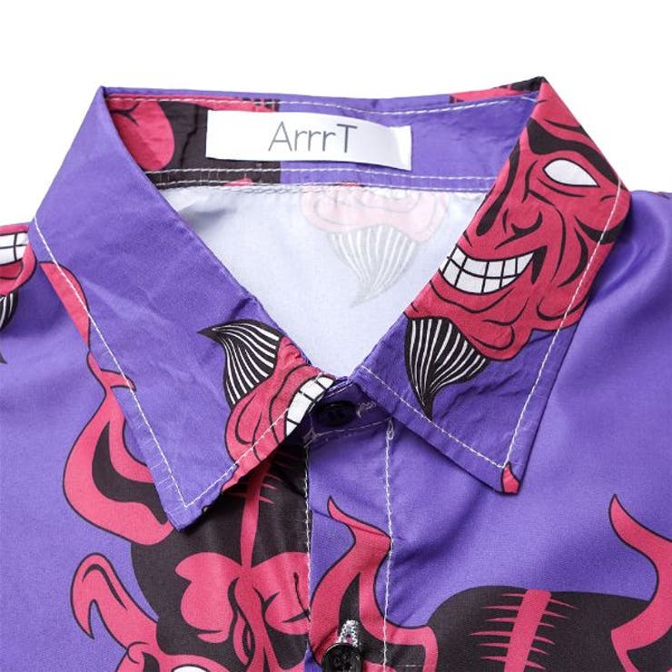 柄シャツ 赤鬼 悪魔 | Decorative  | 詳細画像10 