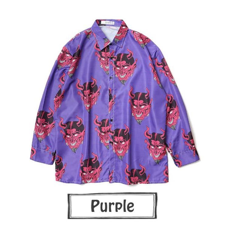 柄シャツ 赤鬼 悪魔 | Decorative  | 詳細画像12 