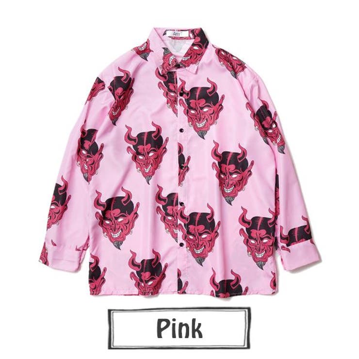 柄シャツ 赤鬼 悪魔 | Decorative  | 詳細画像13 