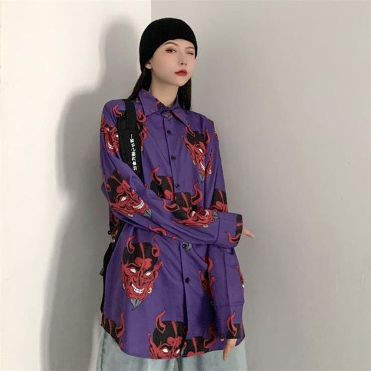 柄シャツ 赤鬼 悪魔 | Decorative  | 詳細画像5 