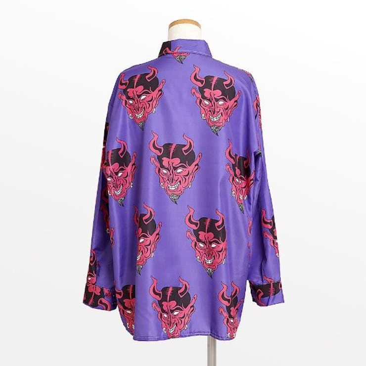 柄シャツ 赤鬼 悪魔 | Decorative  | 詳細画像9 