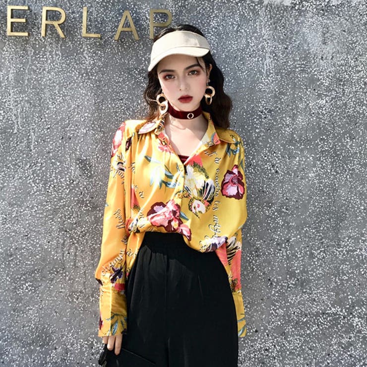 柄シャツ ロングシャツ 金色 品番 Dctw Decorative デコラティブ のレディースファッション 通販 Shoplist ショップリスト