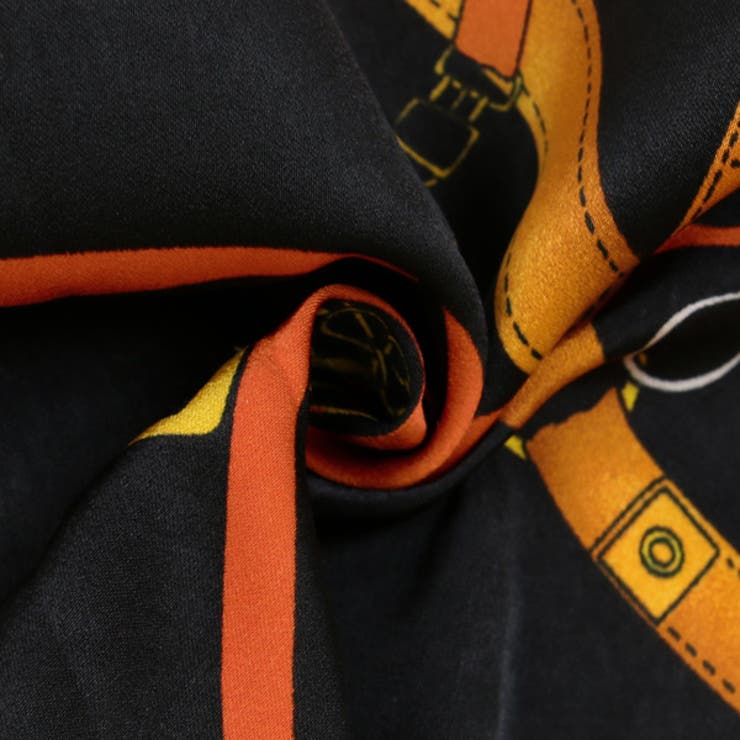 柄シャツ ベルトチェーン柄 長袖[品番：DCTW0003710]｜Decorative