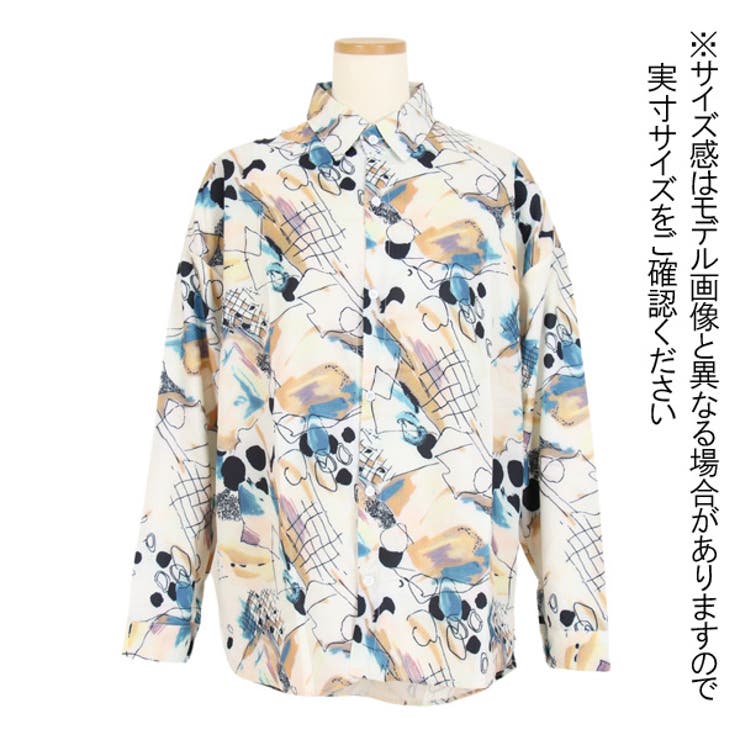 柄シャツ レトロ アート | Decorative  | 詳細画像10