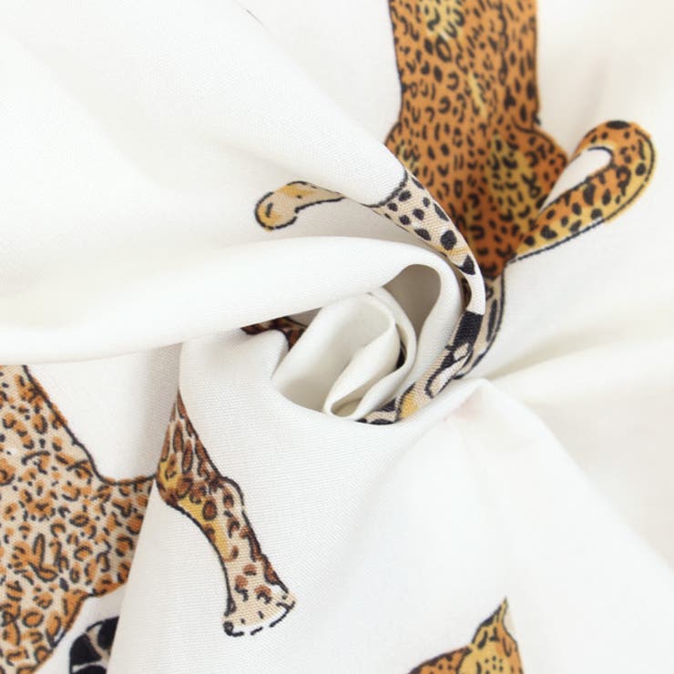 柄シャツ レオパード柄 ロングシャツ[品番：DCTW0003632]｜Decorative