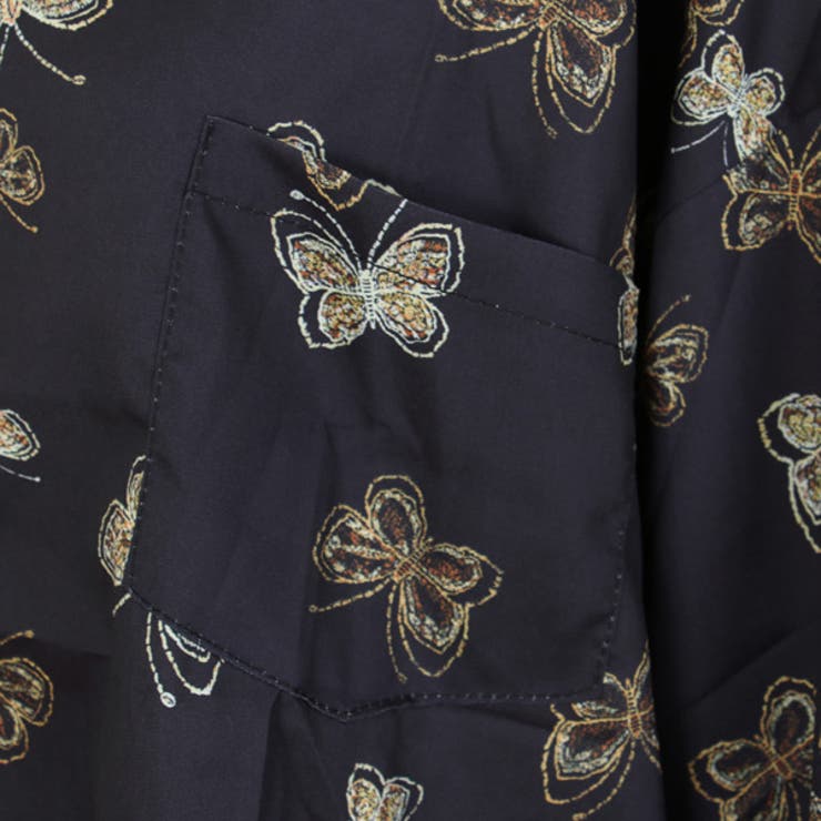 柄シャツ バタフライ柄 蝶々柄 | Decorative  | 詳細画像10 