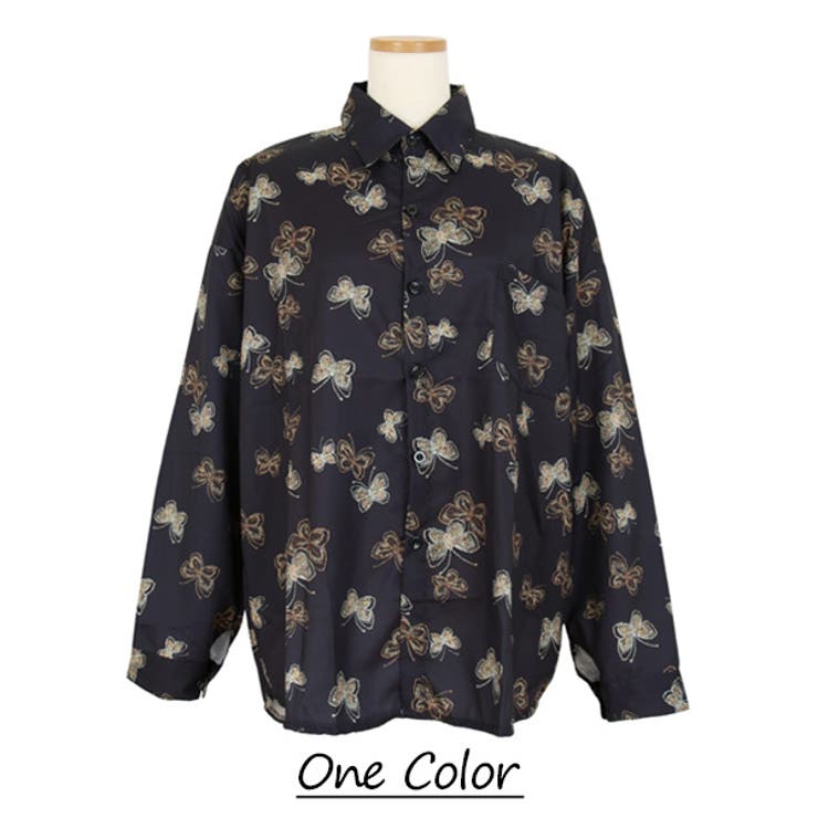 柄シャツ バタフライ柄 蝶々柄 | Decorative  | 詳細画像12 