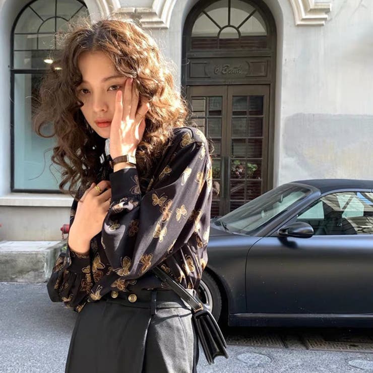 柄シャツ バタフライ柄 蝶々柄 | Decorative  | 詳細画像5 