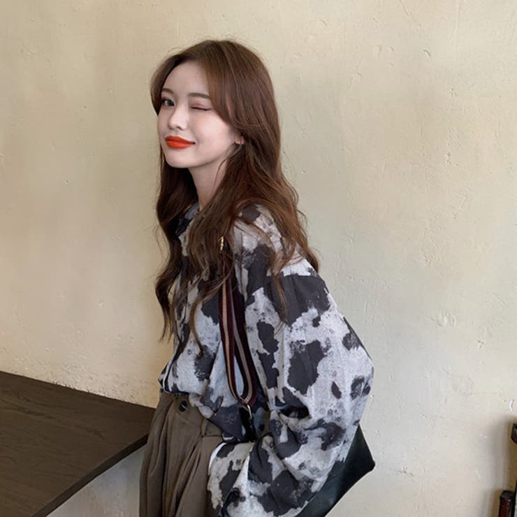 柄シャツ ダークパターン グレー | Decorative  | 詳細画像6 