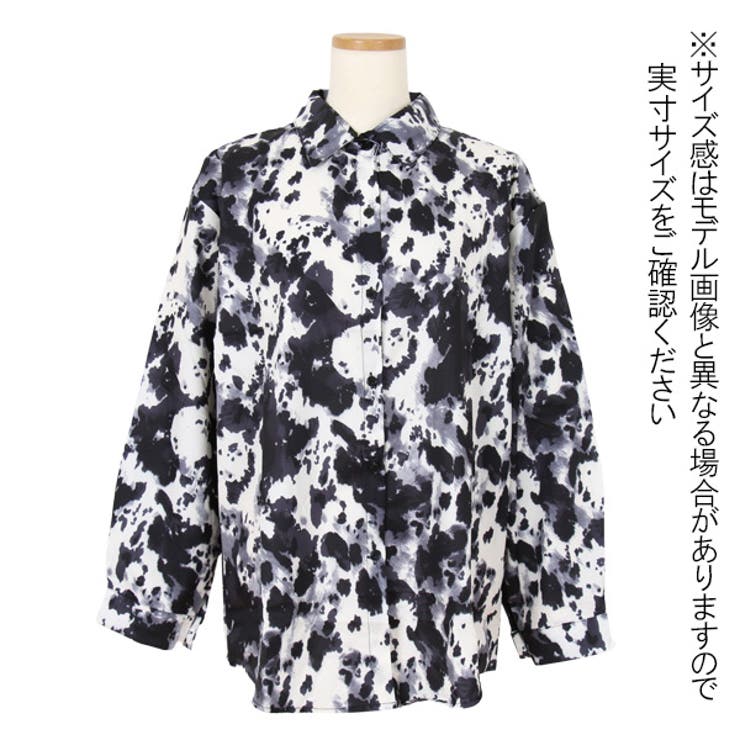 柄シャツ モノトーンパターン 長袖 | Decorative  | 詳細画像8 