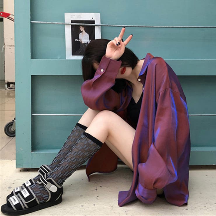 カラーシャツ 光沢 長袖シャツ | Decorative  | 詳細画像3 