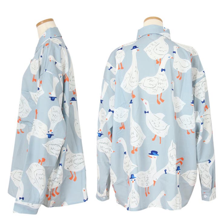 柄シャツ DUCKプリント 長袖 | Decorative  | 詳細画像10 