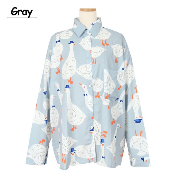 柄シャツ DUCKプリント 長袖 | Decorative  | 詳細画像14 