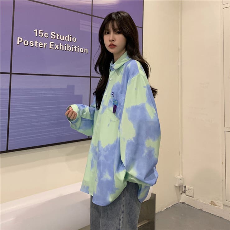 柄シャツ タイダイ柄 ビッグシャツ | Decorative  | 詳細画像9 