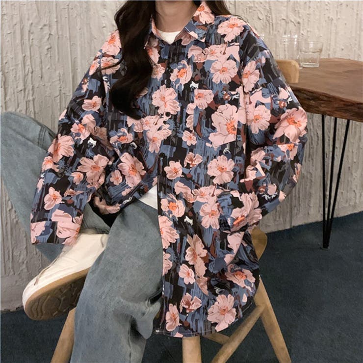 柄シャツ レトロ フラワー柄 | Decorative  | 詳細画像3 