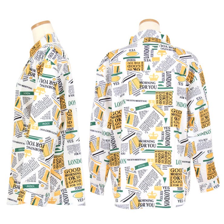 柄シャツ レモン ロゴ[品番：DCTW0003906]｜Decorative （デコラティブ