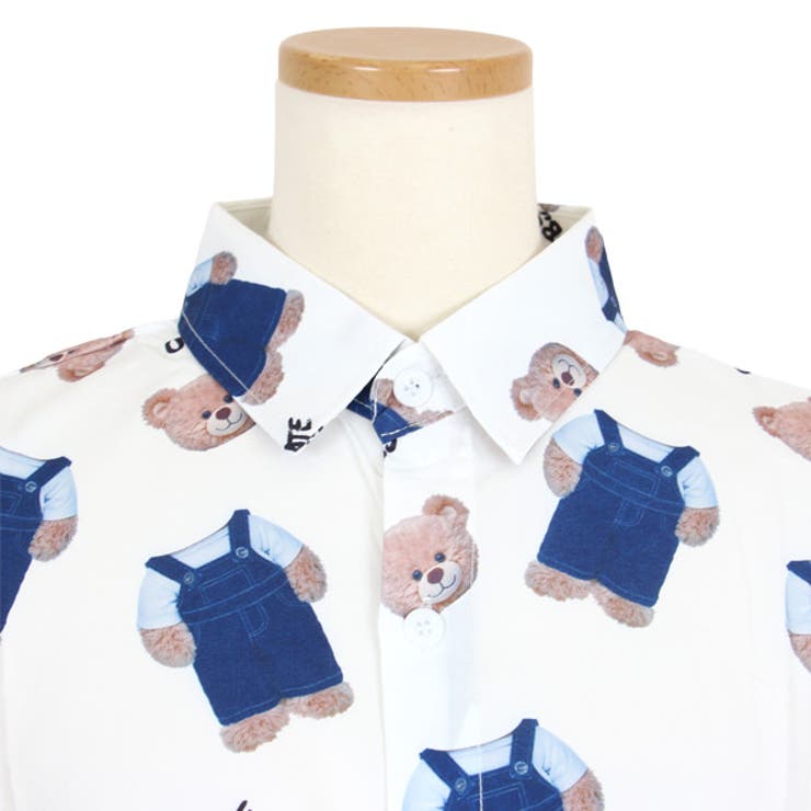 柄シャツ クマ柄 ぬいぐるみ柄[品番：DCTW0004006]｜Decorative  （デコラティブ）のレディースファッション通販｜SHOPLIST（ショップリスト）