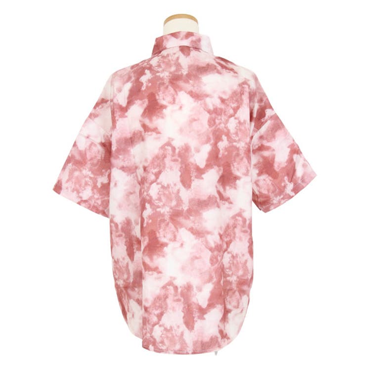 柄シャツ タイダイ柄 ビッグシルエット[品番：DCTW0004020